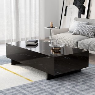 Black shiny on sale coffee table